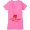 Ladies' Jersey Short-Sleeve Deep V-Neck T-Shirt Thumbnail