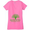 Ladies' Jersey Short-Sleeve Deep V-Neck T-Shirt Thumbnail