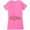Ladies' Jersey Short-Sleeve Deep V-Neck T-Shirt Thumbnail