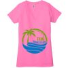 Ladies' Jersey Short-Sleeve Deep V-Neck T-Shirt Thumbnail