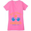 Ladies' Jersey Short-Sleeve Deep V-Neck T-Shirt Thumbnail