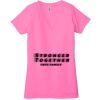 Ladies' Jersey Short-Sleeve Deep V-Neck T-Shirt Thumbnail
