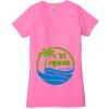 Ladies' Jersey Short-Sleeve Deep V-Neck T-Shirt Thumbnail