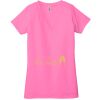Ladies' Jersey Short-Sleeve Deep V-Neck T-Shirt Thumbnail