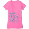 Ladies' Jersey Short-Sleeve Deep V-Neck T-Shirt Thumbnail