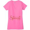 Ladies' Jersey Short-Sleeve Deep V-Neck T-Shirt Thumbnail