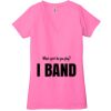 Ladies' Jersey Short-Sleeve Deep V-Neck T-Shirt Thumbnail