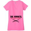 Ladies' Jersey Short-Sleeve Deep V-Neck T-Shirt Thumbnail
