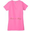 Ladies' Jersey Short-Sleeve Deep V-Neck T-Shirt Thumbnail