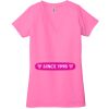 Ladies' Jersey Short-Sleeve Deep V-Neck T-Shirt Thumbnail