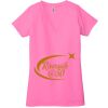 Ladies' Jersey Short-Sleeve Deep V-Neck T-Shirt Thumbnail