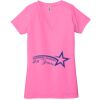 Ladies' Jersey Short-Sleeve Deep V-Neck T-Shirt Thumbnail