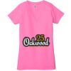Ladies' Jersey Short-Sleeve Deep V-Neck T-Shirt Thumbnail