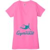 Ladies' Jersey Short-Sleeve Deep V-Neck T-Shirt Thumbnail