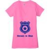Ladies' Jersey Short-Sleeve Deep V-Neck T-Shirt Thumbnail
