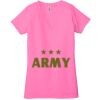 Ladies' Jersey Short-Sleeve Deep V-Neck T-Shirt Thumbnail