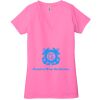 Ladies' Jersey Short-Sleeve Deep V-Neck T-Shirt Thumbnail