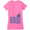 Ladies' Jersey Short-Sleeve Deep V-Neck T-Shirt Thumbnail