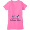 Ladies' Jersey Short-Sleeve Deep V-Neck T-Shirt Thumbnail