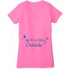 Ladies' Jersey Short-Sleeve Deep V-Neck T-Shirt Thumbnail